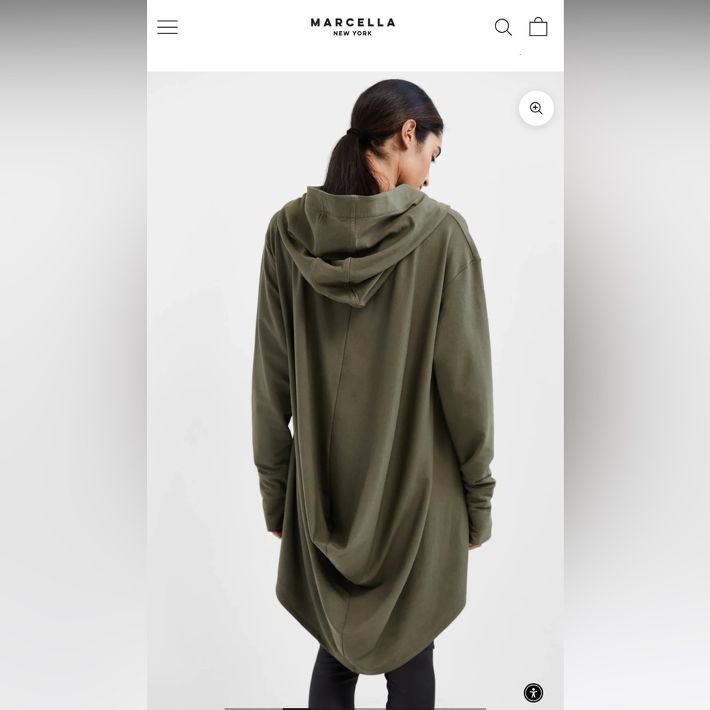 Marcella New York Olive Green Firenze Hoodie, new